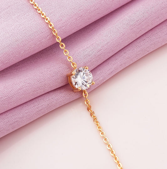 Solitaire Gold Bracelet