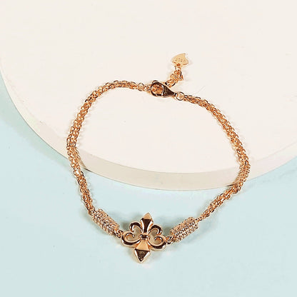 Trident rose gold bracelet