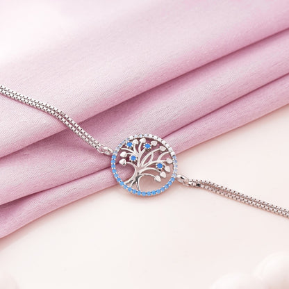 Tree of Hearts Rhodium Bracelet