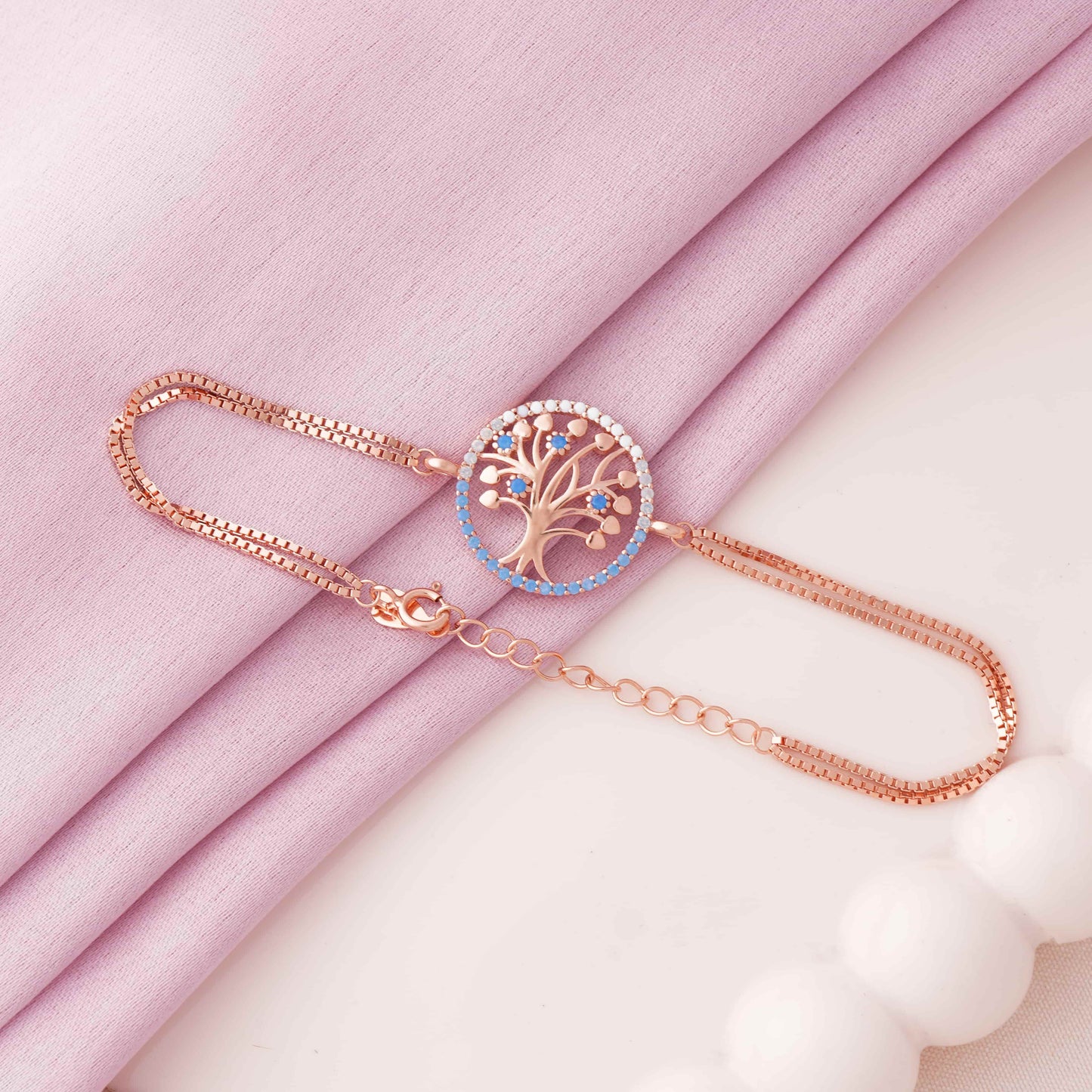 Tree of Hearts Rose Gold Bracelet