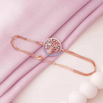 Tree of Hearts Rose Gold Bracelet