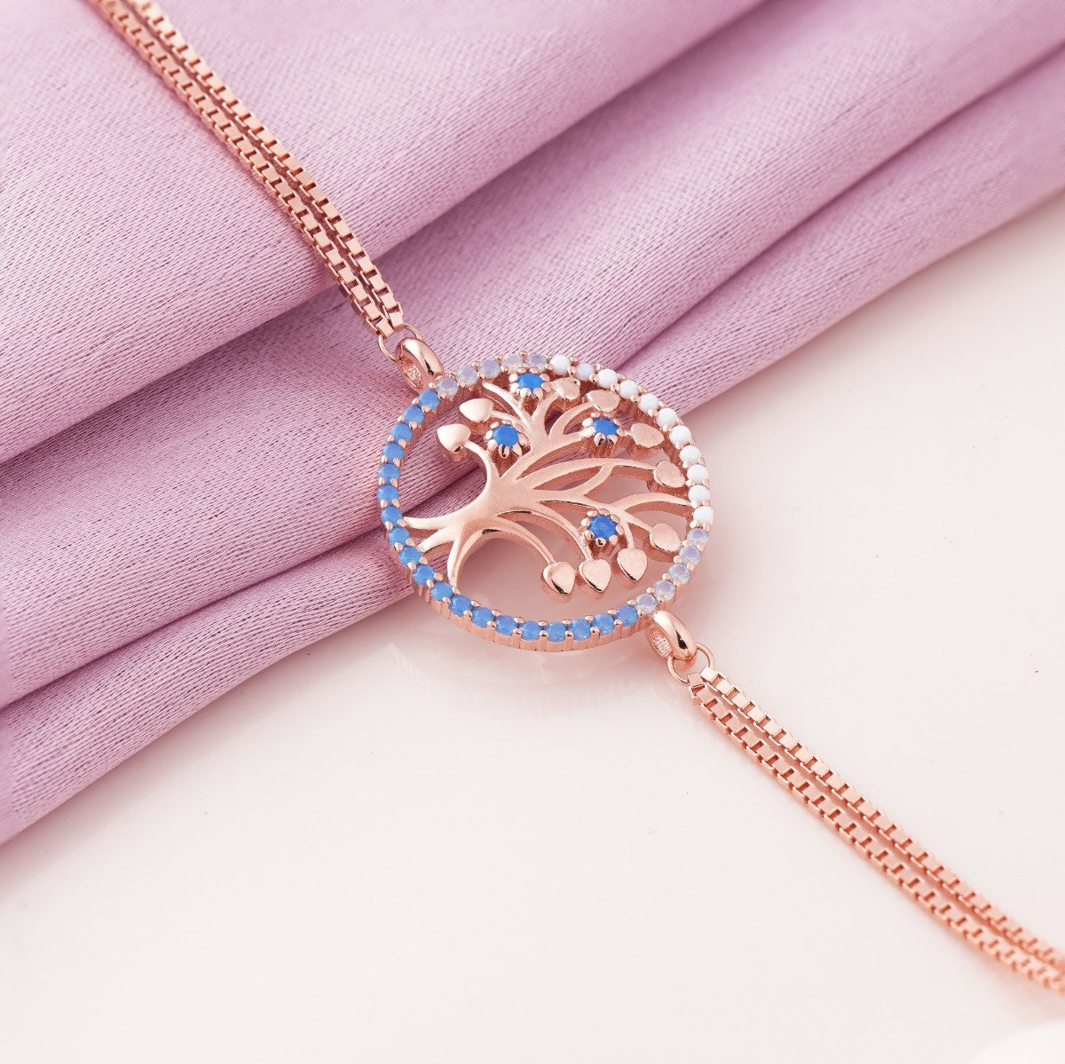 Tree of Hearts Rose Gold Bracelet