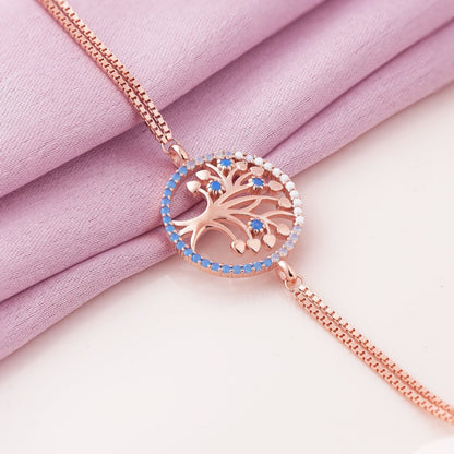 Tree of Hearts Rose Gold Bracelet