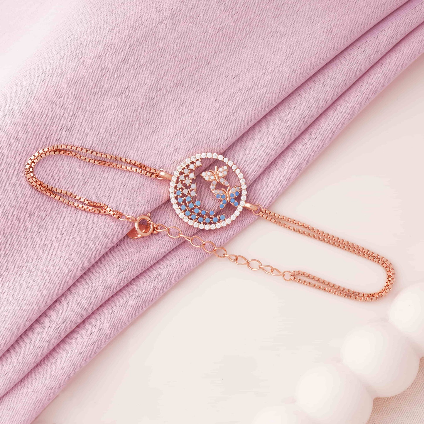 Butterfly of Heaven Rose Gold Bracelet