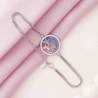Butterfly of Heaven Rhodium Bracelet