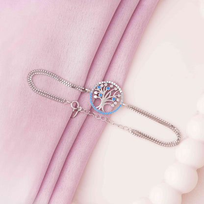 Tree of Hearts Rhodium Bracelet
