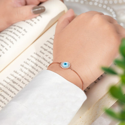 Premium Evil Eye Rose Gold Bracelet