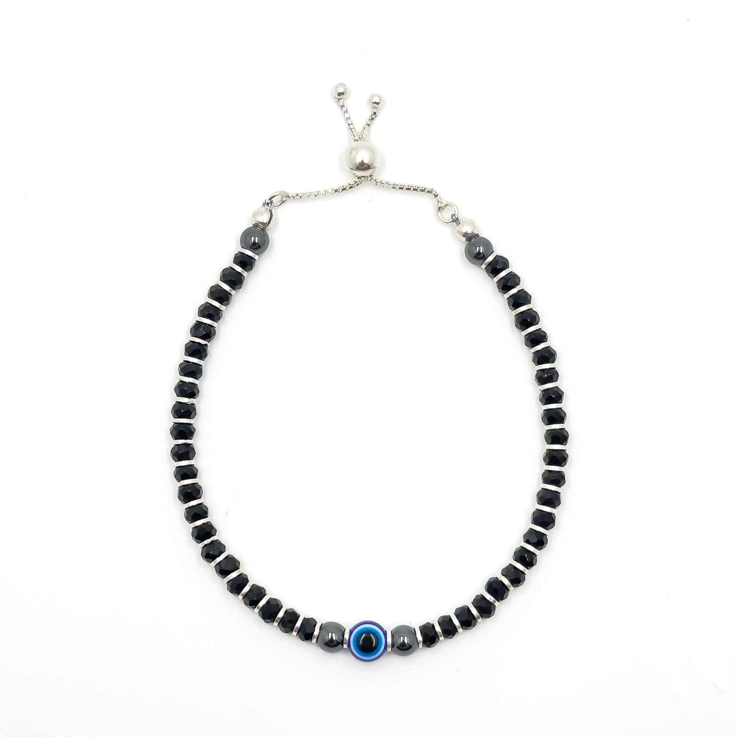 Evil-Eye Combo: Bracelet & Anklet Set