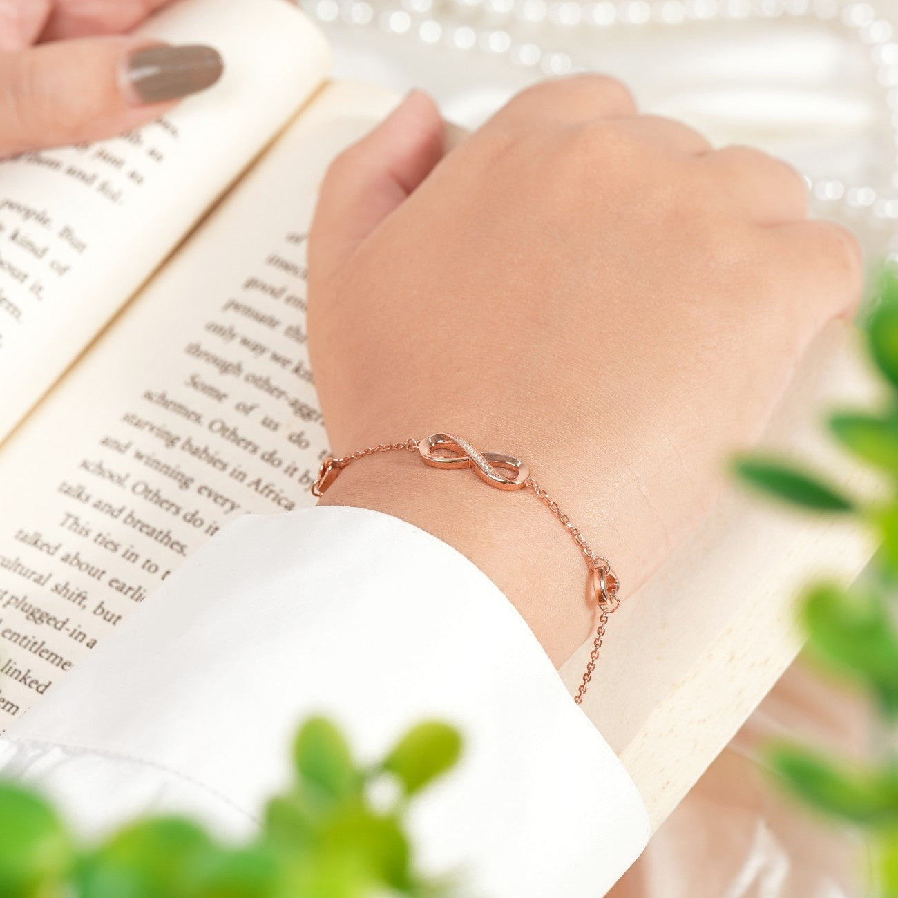 Infinity Love Rose Gold Bracelet