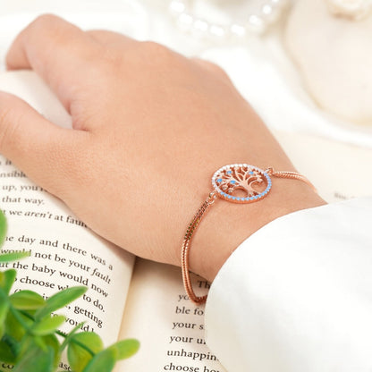 Tree of Hearts Rose Gold Bracelet