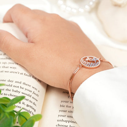 Butterfly of Heaven Rose Gold Bracelet