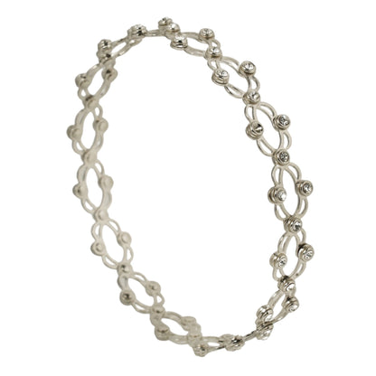 Silver supple bracelet (magic band)