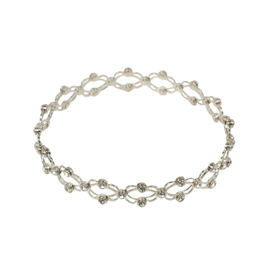 Silver supple bracelet (magic band)